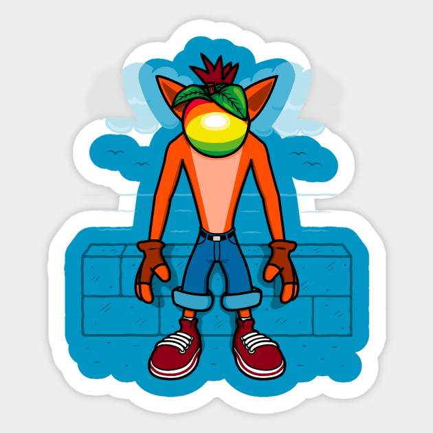 Surrealist Bandicoot! Sticker by Raffiti